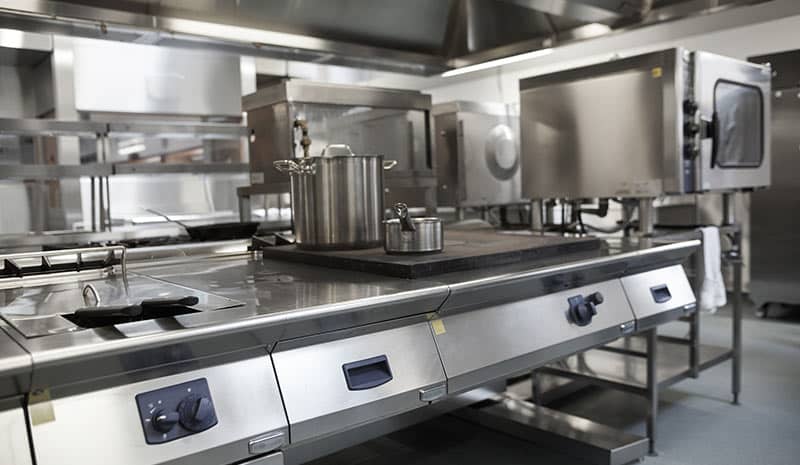 Une cuisine professionnelle.